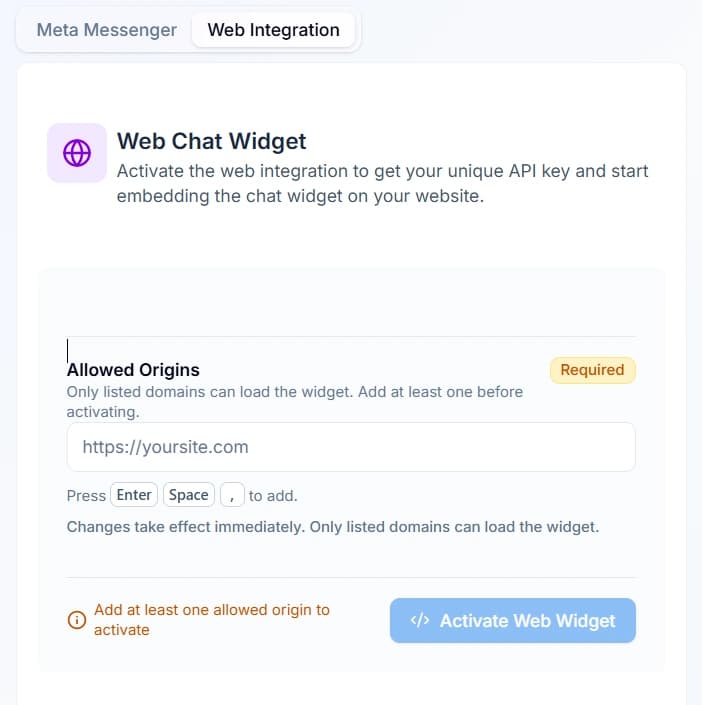Webchat Widget